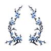 Hot Melt Adhesive Cherry Blossom Iron On Patches DIY Branch Embroidery Applique  Clothing Repair