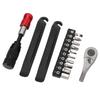 Bike Ratchet Socket Wrench Set Rustproof Metal 2 Way Adjustment Ratchet Wrench Repair Tool Kit with