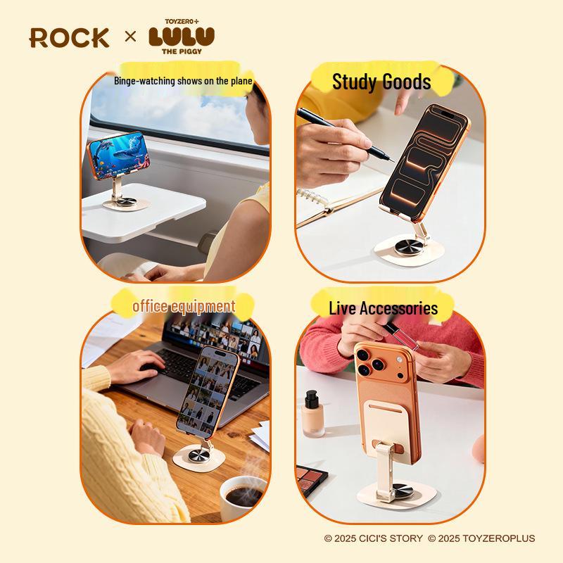 LULU New Year Mini Metal 360° Rotating Folding Phone Holder
