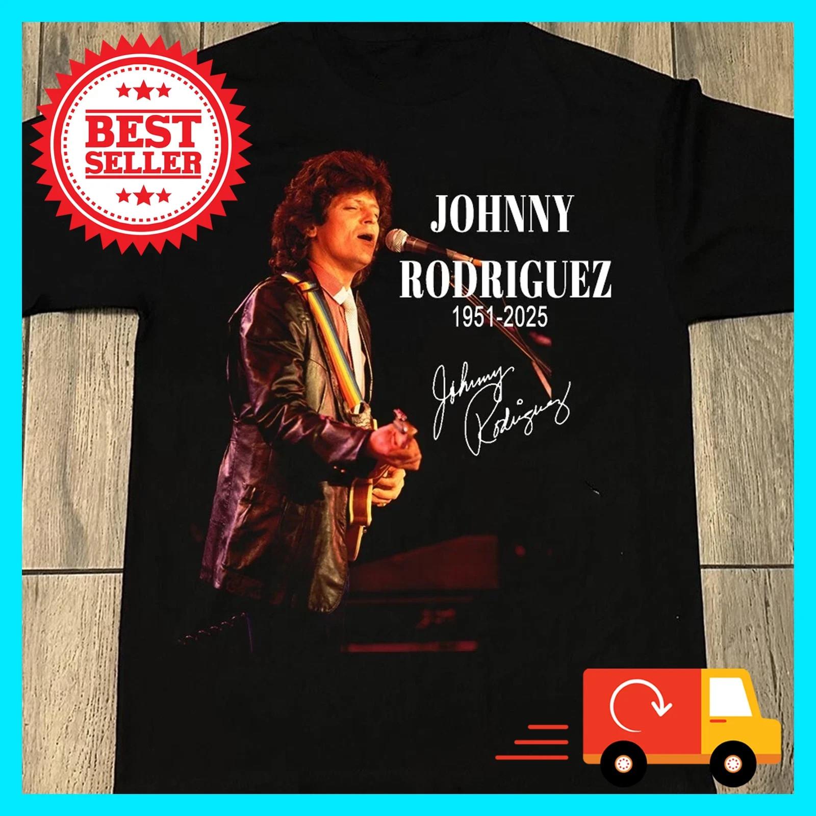 Johnny Rodriguez 1951 2026 Black T-Shirt All Size L
