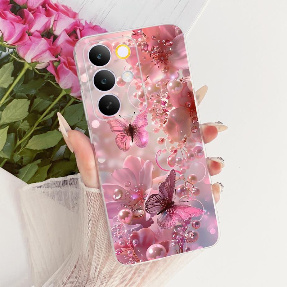 For Realme C85 Pro Case Stylish Flowers Butterfly Painted Cover Soft Slim Phone Case For Realme C85 C 85 RealmeC85 Pro 5G Fundas