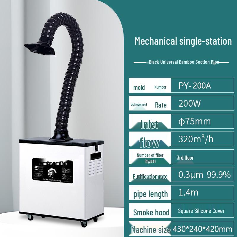 Compact Smoke Purifier & Absorber for Soldering, Welding & Laser Marking