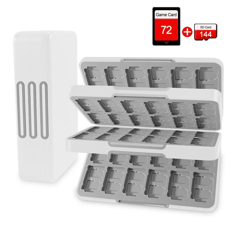 Nintendo Switch Magnetic Cartridge Case: 24-Slot Game Card Holder & Pouch.