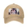 Adventure Anime Albedo Overlord Washed Denim Cap Casual Baseball Caps Adjustable Hat Summer Unisex Baseball Hats