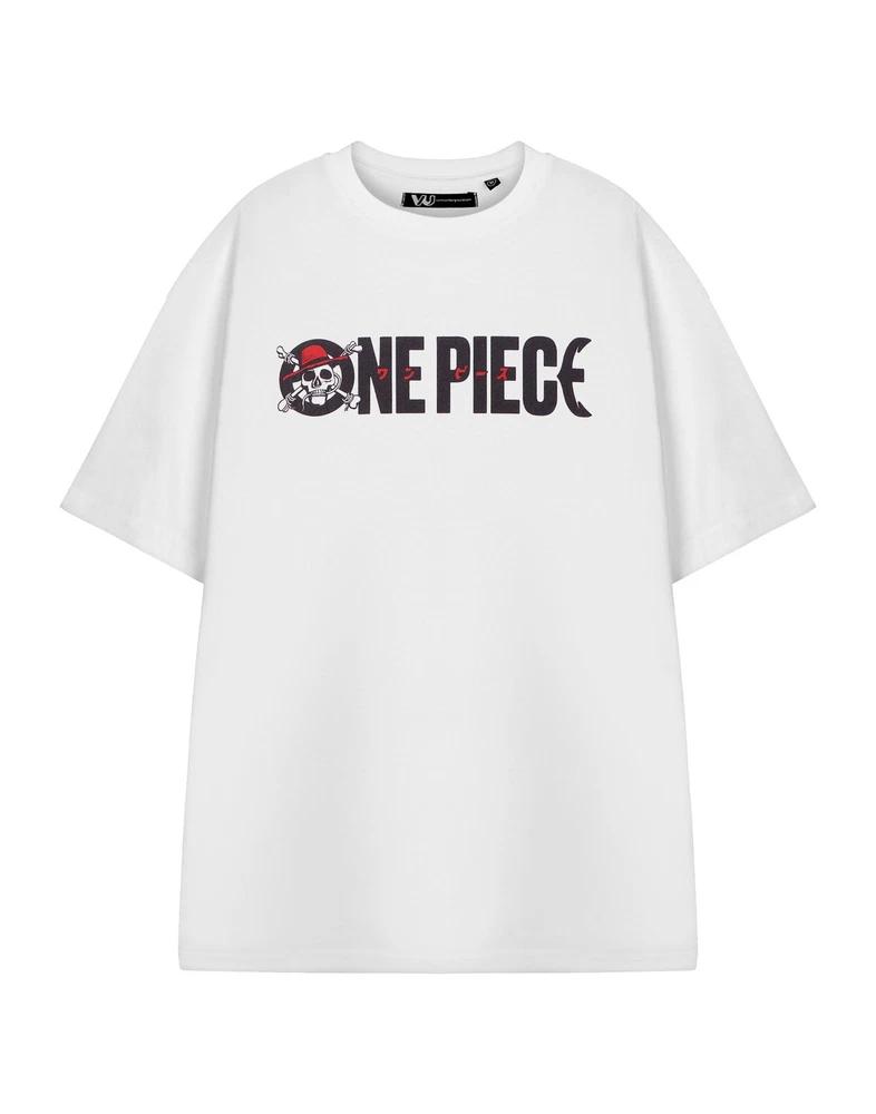 One Piece Short Sleeved TShirt Unisexs White Official Merch M