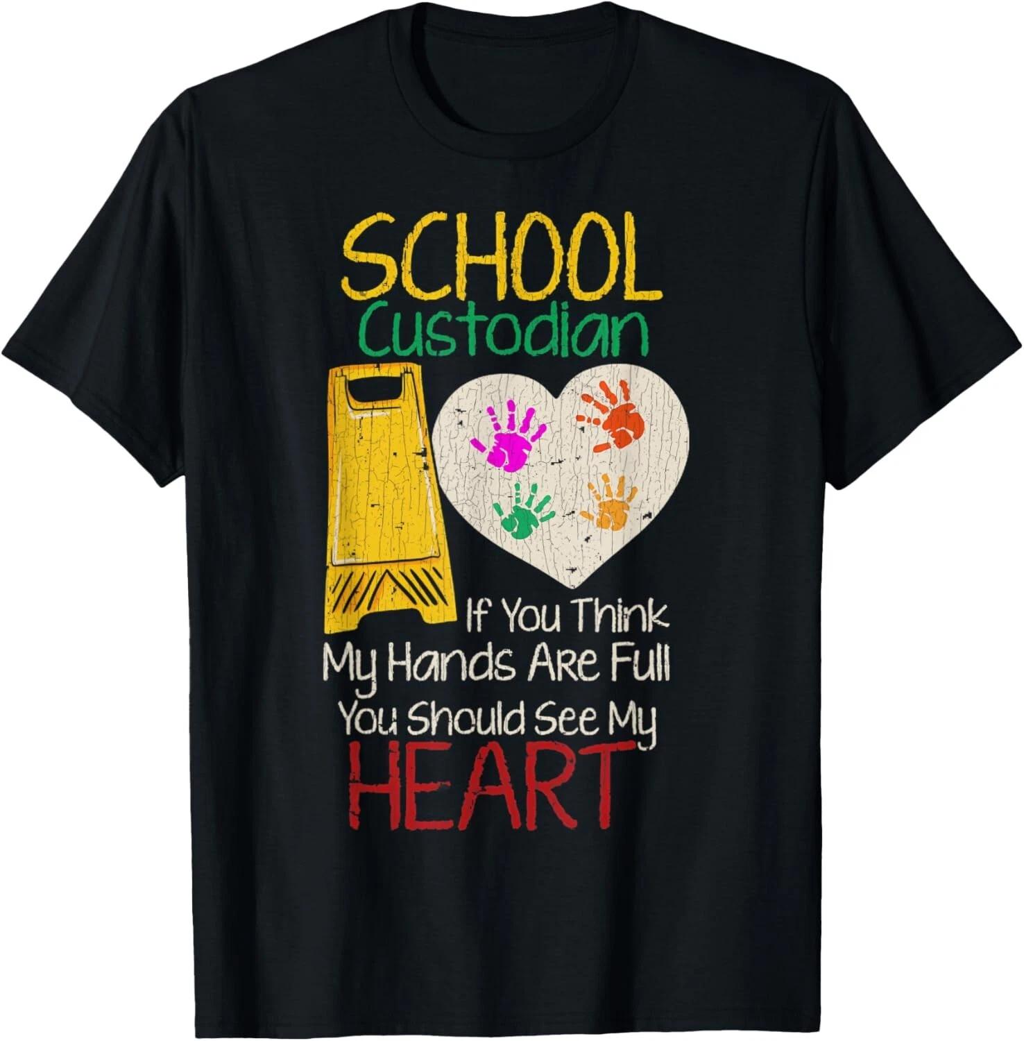 Vintage Custodian School Custodian Janitor Funny Housekeeper Gift Unisex T-Shirt XL