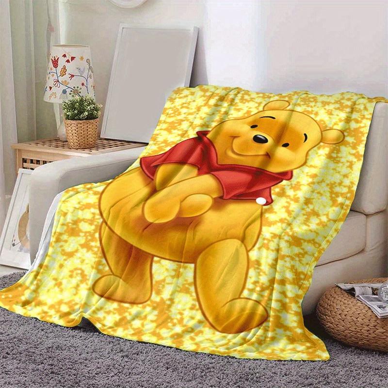 1pc Winnie The Pooh Printing Blanket - Soft, All-Season Throw for Living Room, Bedroom,Personalized Gift with Adorable Cartoon Design