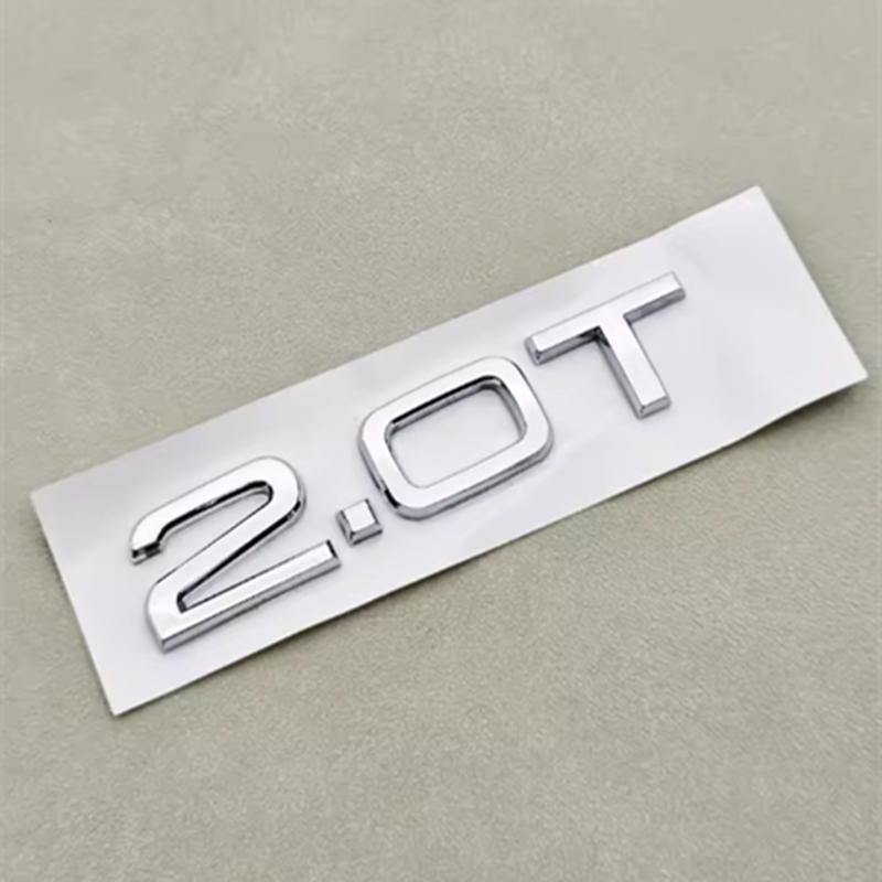 2026 Hot ABS Letters Car Sticker Rear Trunk Badge Logo 1.8T 2.0T 3.0T Emblem For Audi A3 A4 A5 A6 A7 A8 Q2 Q3 Q5 Q7 Q8 Car Accessories