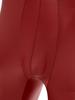 Mens Glossy Sheer Mesh Jumpsuit Front Zipper Sleeveless Design Zipper Crotch Long Leg Catsuit