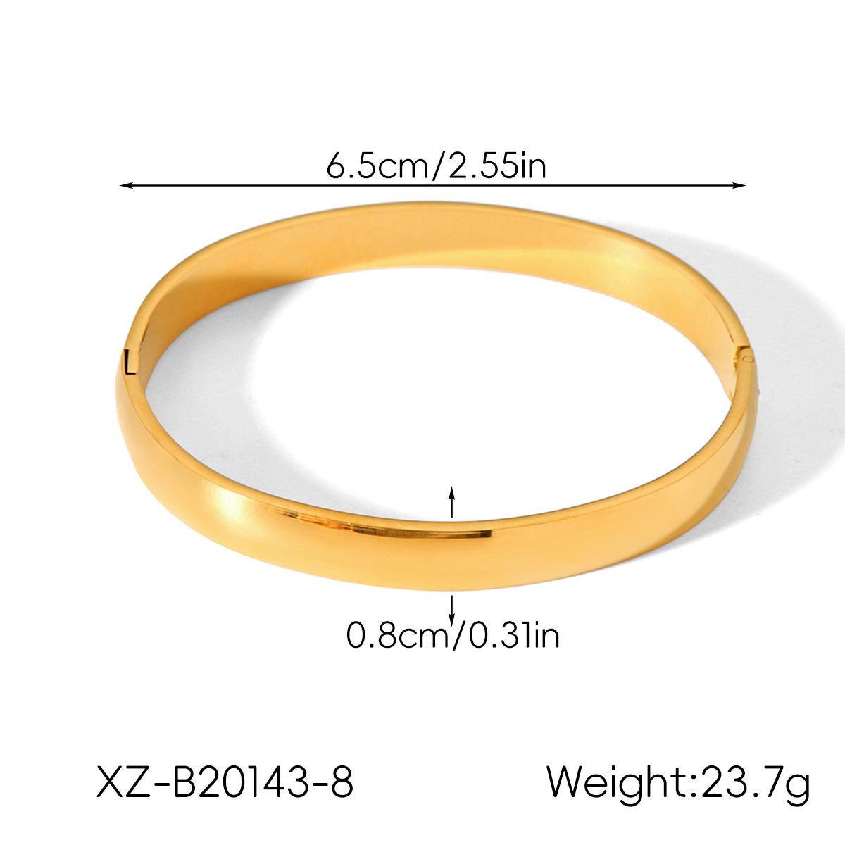 

Европейский и американский стиль Преувеличенный золотой браслет из нержавеющей стали - Высококачественные украшения из титановой стали