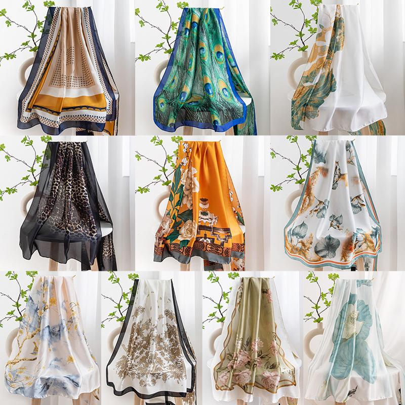 Summer Shawl Scarf Long Strip Sun Protection Versatile Fashion Women's Scarf for Outerwear