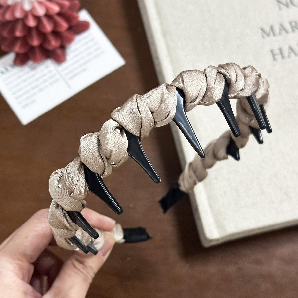 

Full Moon Star Wrapped Comb-shaped Hair Band for Women, Simple and Versatile, Suitable for All Occasions, High Crown Style Headband