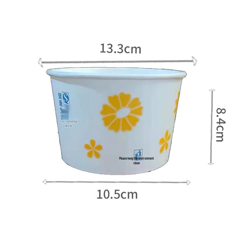 Вэй Шань Мэй 960 мл Одноразовая круглая бумажная миска для еды