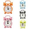 Classic Home Cute Battery Operated Analog Mini Round Bedside Desk Alarm Clock