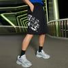 Li-Ning X Star Wars SS22 Co-Branded Solid Color Letter Elastic Waist Straight-Leg Casual Shorts Men Bottoms Black AKSS499-1