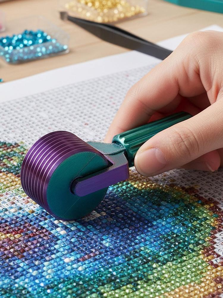 2pcs Press Roller Diamond Art Roller Diamond Painting Press Roller for Rhinestone Projects Artists Painters