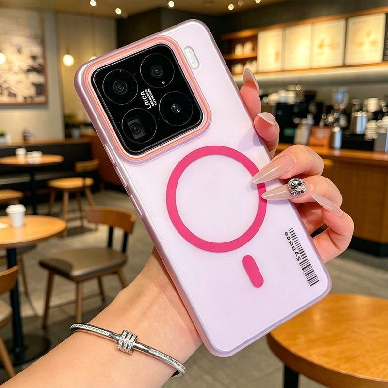 Matte Clear Magnetic Phone Case for Xiaomi 17T 15T 14T Pro 17/15/14 Ultra 17 Pro Max for Magsafe Wireless Charging Slim PC Cover