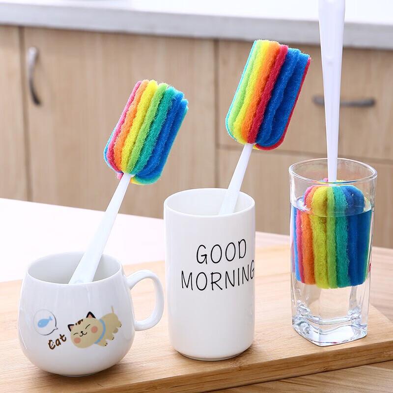 Homeglen Rainbow Sponge Cleaning Brush Set (5-pack)