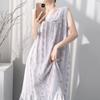 Korean Polka Dot Vest Pajamas Women's Artificial Cotton Silk New Summer Home Clothing Can Be Worn Outside Loose Dresses