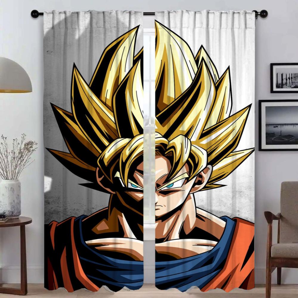 Tende da Cucina Camera dei Bambini D-Dragon-ballS Tende Antizanzare 2 Pezzi Tenda a Rullo per Finestra Tende Divisorie Tulle per Camera da Letto