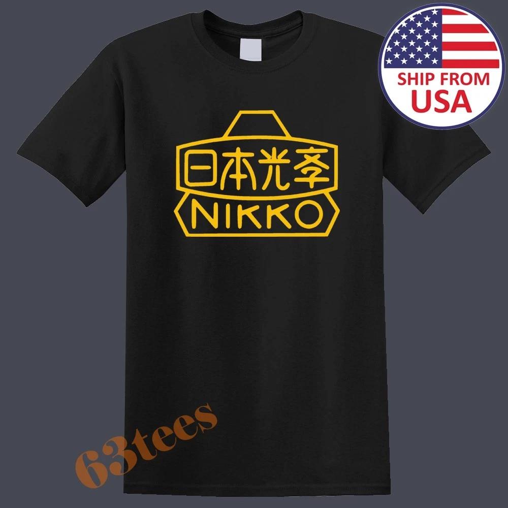 Nippon Kogaku Kogyo Nikon Camera Japan Men s Black Size S to 5XL 4XL