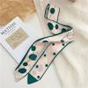 Women Casual French Style Printed Hair Band Headwear Scarves 6.5cm*90cm