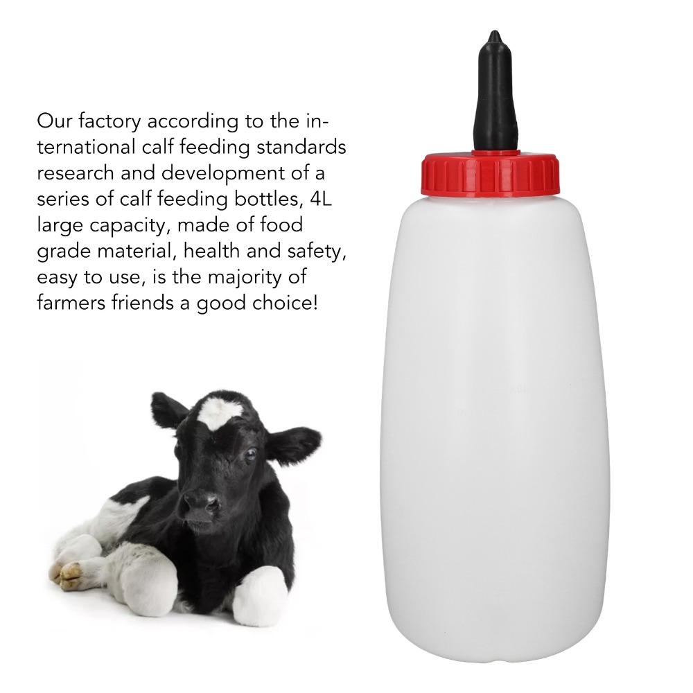 4 Quart Calf Milk Feeder Screw Cap Calf Feeding Bottle Humanized Design Calf Bottle Calves