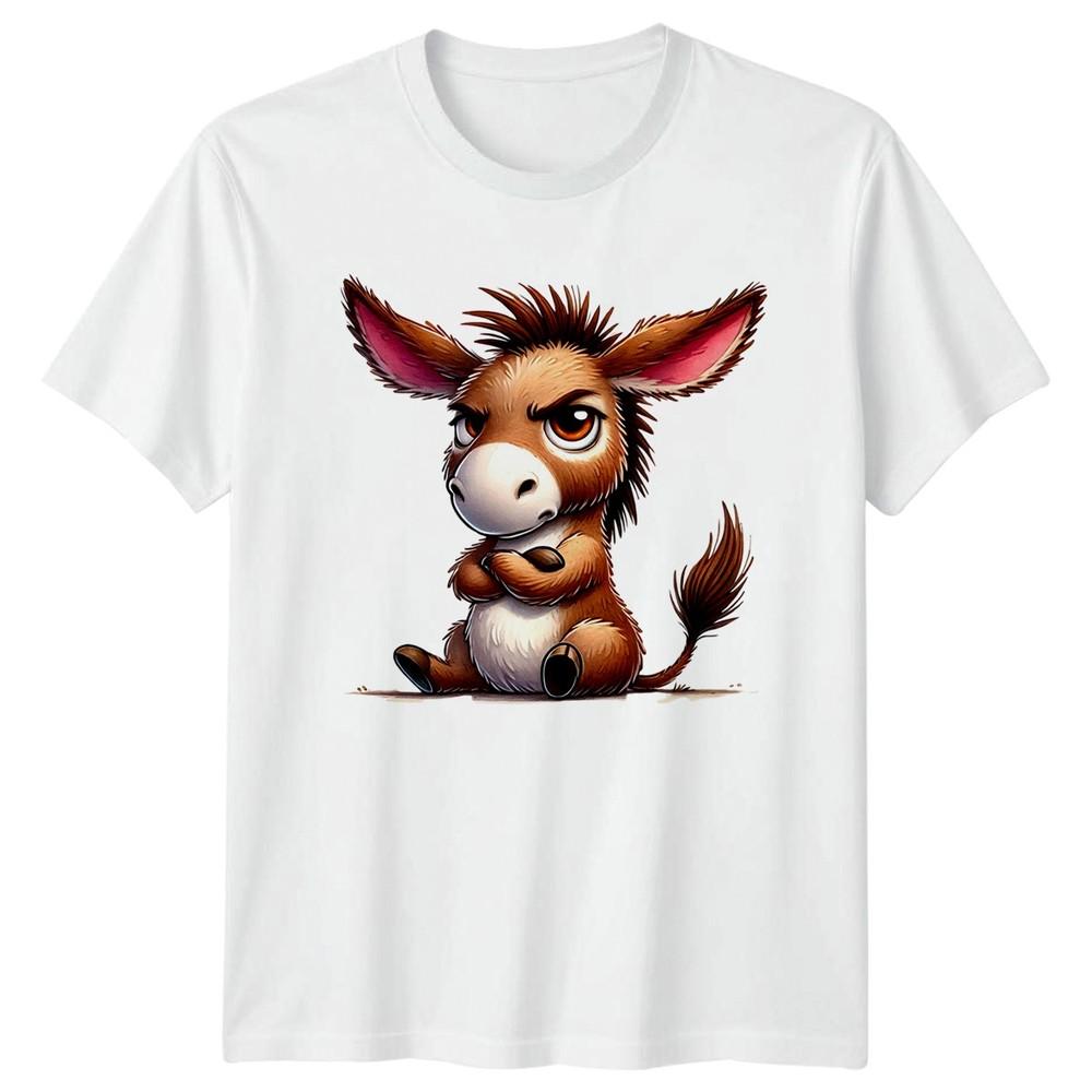 Easily Distracted And Always Grumpy TShirt Donkey Animals Birthday Gift S