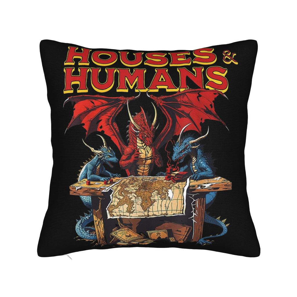 Dungeon Master Dice Dragon Pillowcase Soft Polyester Cushion Cover Decor DnD Throw Pillow Case Cover Home Dropshipping 40*40cm