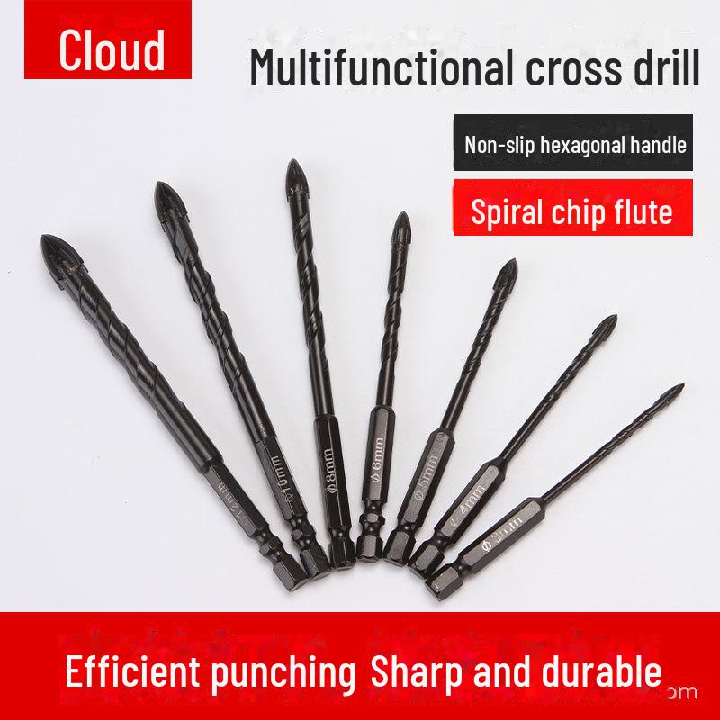 6mm Four-Edged Tile, Concrete & Glass Drill Bit