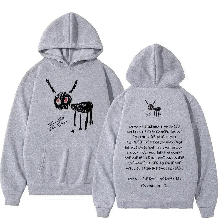 Nový Rapper Drake pro všechny The Dogs Mikiny s kapucí Letter print Unisex ženy Hip Hop Y2K Mikina s kapucí Mikiny s kapucí Pulovry Unisex oblečení