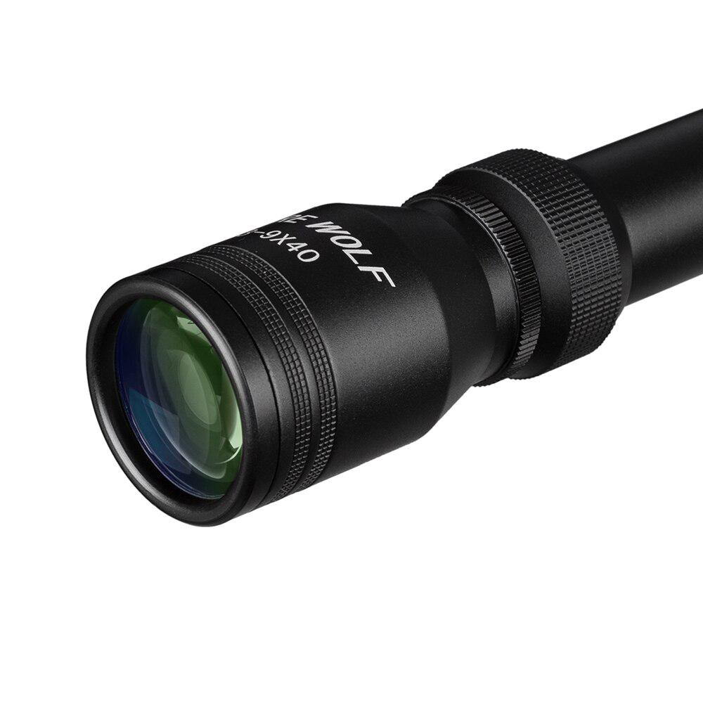 FIRE WOLF 3-9X40 Tactical Riflescope Optic Sniper Deer Rifle Scope Hunting Scopes Airgun Rifle Outdoor Reticle Sight