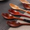 Stirring Mixing Tableware Wooden Elegant Eating Cutlery Soup Spoons Kitchen Utensil Scoop
