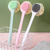 Bath Brush with Extended Handle Double-Sided Enlarged Bath Bubble Mesh Soft Bristle Bath Brush Scrubbing