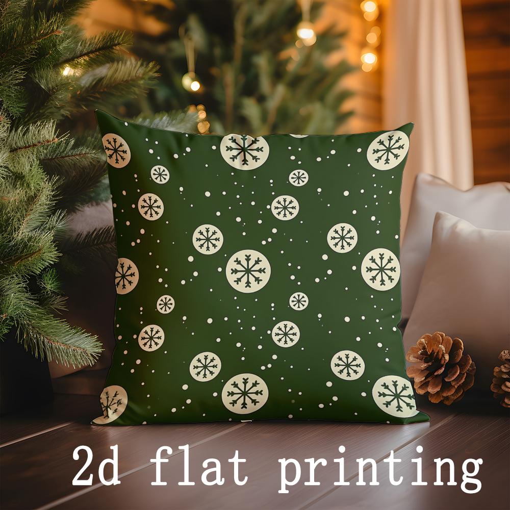 Heimdeko Weihnachtsmuster Kissenbezüge für festliche Dekoration Muster Kissenbezug Geeignet für Sofa Schlafzimmer Auto Kissenbezug