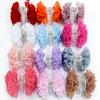 Neue Mini Blumen Haarspangen Mädchen Kinder Spitze Blumen Pferdeschwanzhalter Haarklammern Haarspangen Mode Haarschmuck