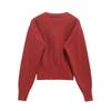 Jnleaog Autumn New Women's Clothing Fashion Style French Fashion All-Match Casual Long Sleeves V-neck Knitted Jacket