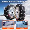 Snow Chains Manganese Alloy Steel 2PCS Traction Snow Tires Chains Silver