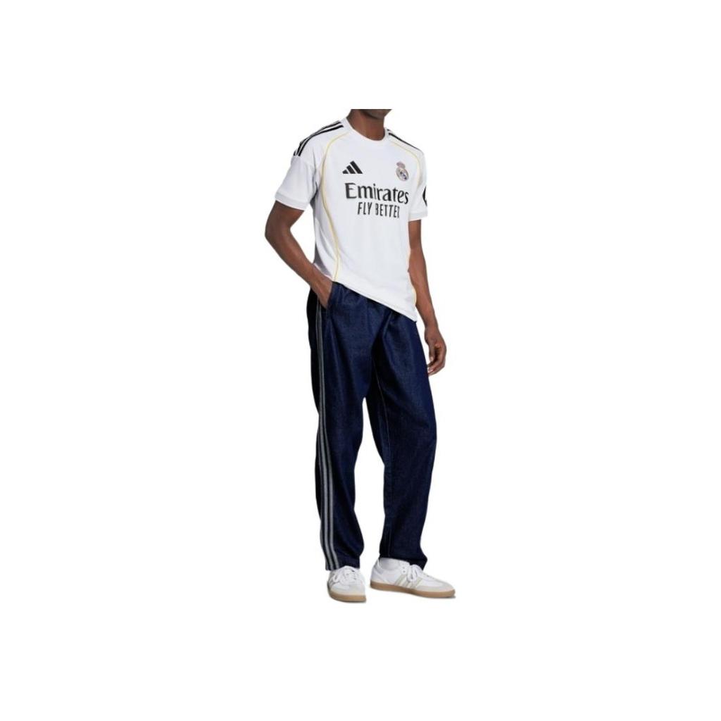 adidas Real Madrid Fan Edition Heim Schnelltrocknend Mode Weich Sport Kurzarm Fußballtrikot Herren Tops JJ1931