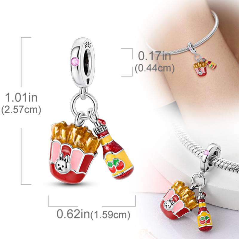 New Original Copper Charms Beads Pendants For Original Bracelet Necklaces Charm Women Diy Jewelry Gifts