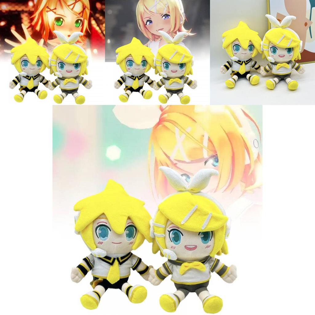 Kagamine Len And Rin Plush Dolls Soft And Adorable Anime Collectible Figures For Kids