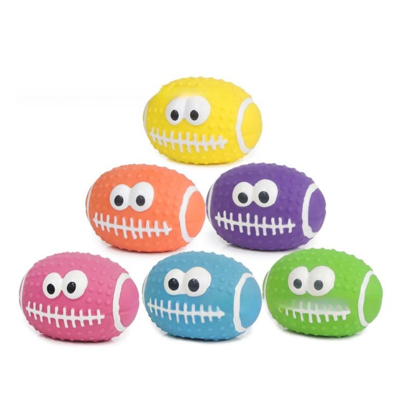 

Dog Toys Pet Voice Toys Bite Resistant Interactive Grinding Teeth Cleaning Training Latex Toys жёлтый