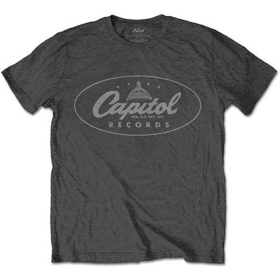Capitol Records Logo T-Shirt Grey New Unisex T-Shirt