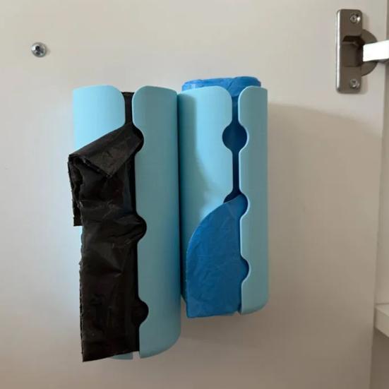 Garbage Bag Organizer Wall-Mounted Garbage Bag Roll Holder Trash Bag Dispenser