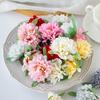Artificial Flowers Silk Chrysanthemum Festival Wreath Wedding Bridal Bouquet Home Room Garden Wall Hot Sales Diy Gift Decorative