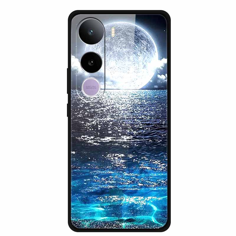 For Vivo Y400 5G Case Y 400 6.67" Animal Wolf Lion Tempered Glass Hard Back Cover For Vivo Y400 2025 Phone Cases Soft Bumper Bag