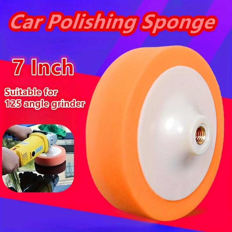 7-Inch Automotive Buffing Sponge, Buffing Wheel, Soft Foam Pads for Car Polishing, Waxing Accessory for Vehicles, M14 Angle Grinder Buffing Pad