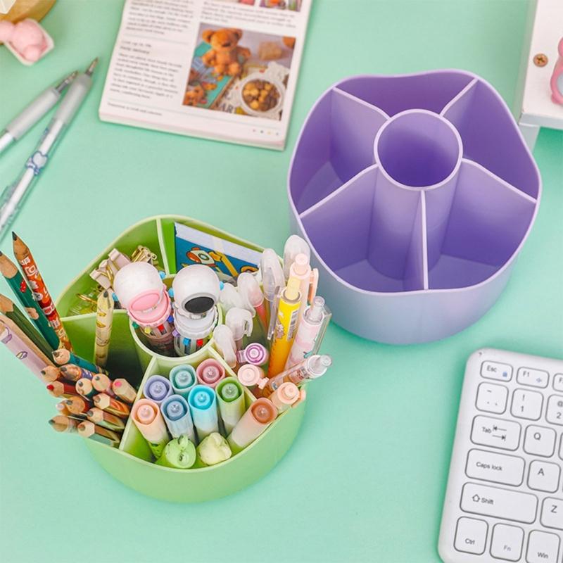 360-Degree Spinning Pencil Holder Rotating Pen Holder Desk Organizer for Office