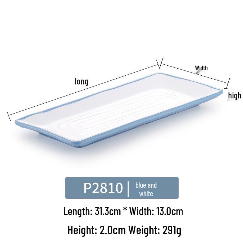 Kaibaiya Melamine Rectangular Sushi & BBQ Tray