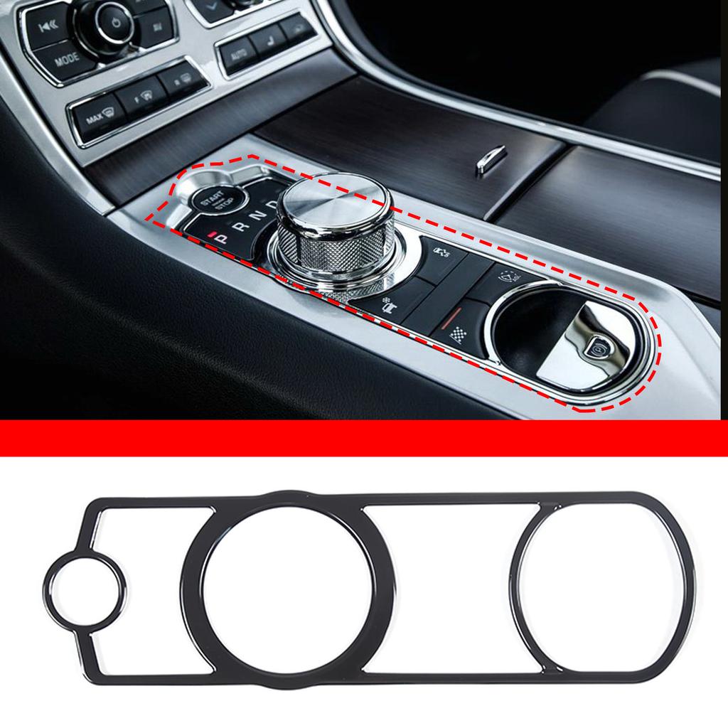 For Jaguar XF XJ 2008- Car AC Gear Switch Repair Decals aluminum alloy Button Stickers Car Accessories Interior
